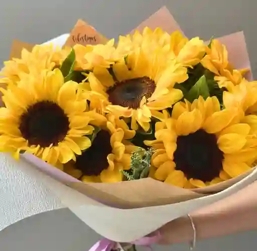Girasoles En Bouquet