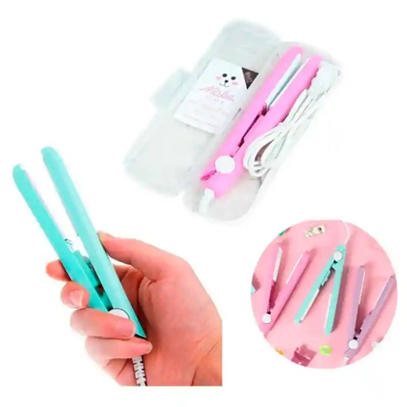 Mini Plancha Viajera Para Cabello Cerámica Portátil
