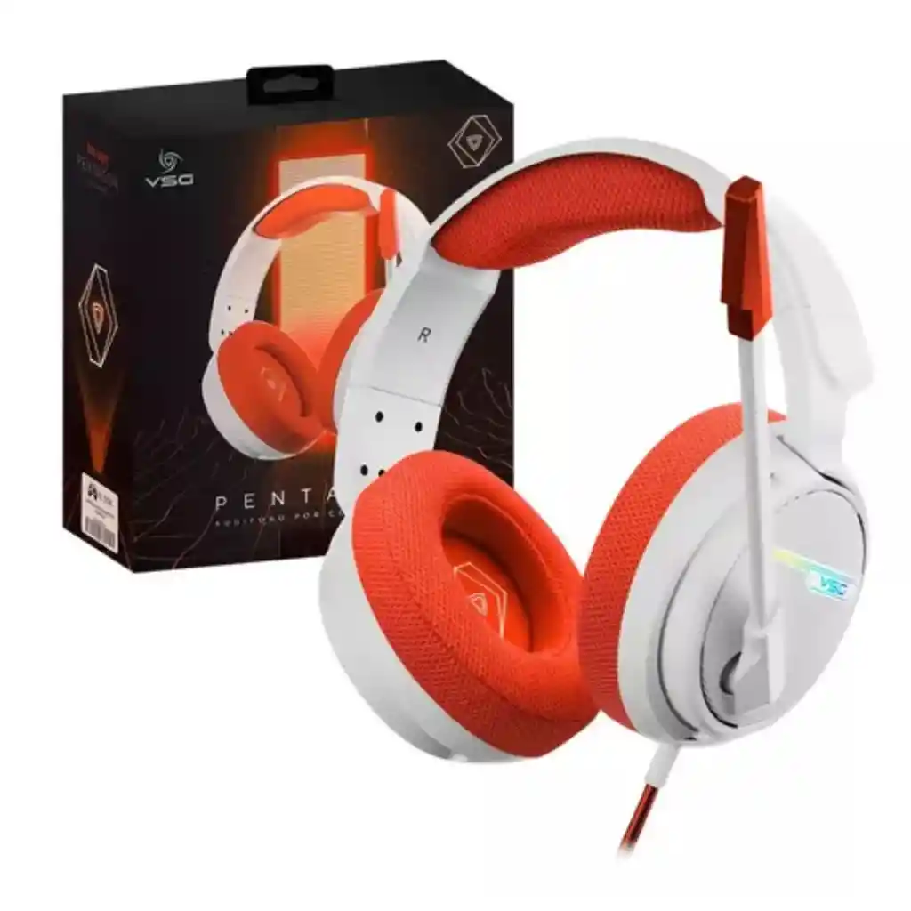 Diadema Audifonos Usb Gamer Vsg Pentagon | Iluminacion Mute
