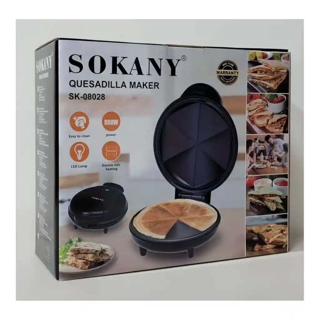 Maquina Fabricante De Quesadillas 900w Sk-08028 Sokany