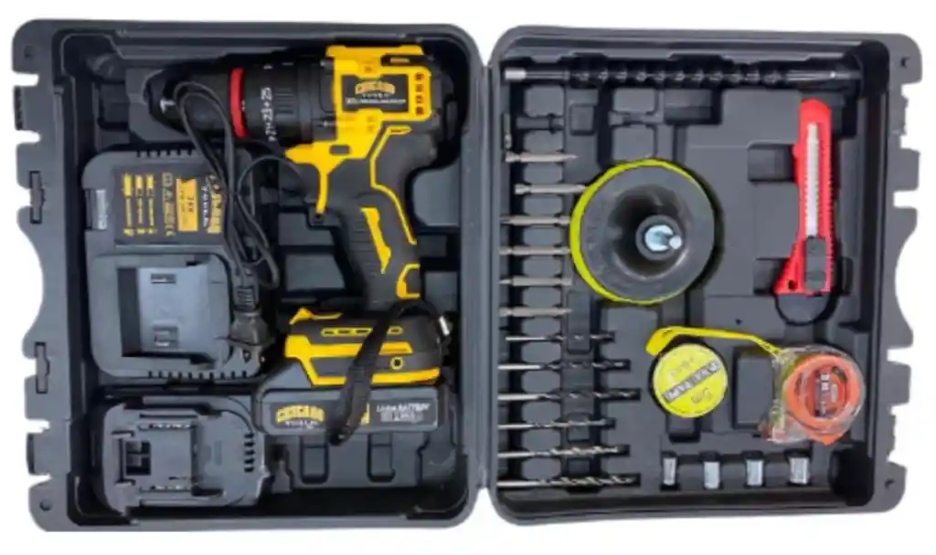 Taladro Inalambrico 36v 14 Accesorios 2 Baterias Recargables