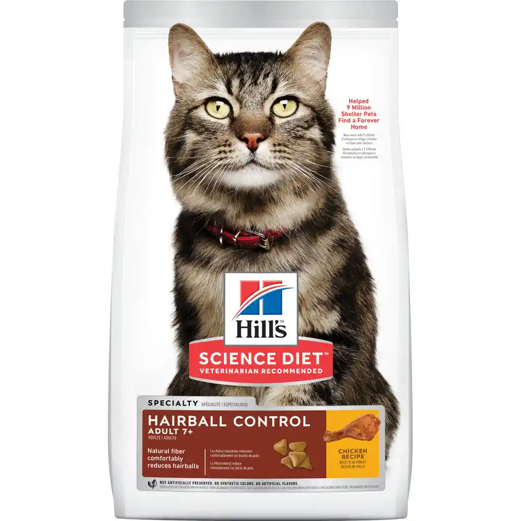 Hills Felino Gato Adulto 7+ Hairball 3.5 Lb