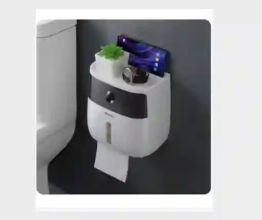 Dispensador De Papel Higienico Color Negro