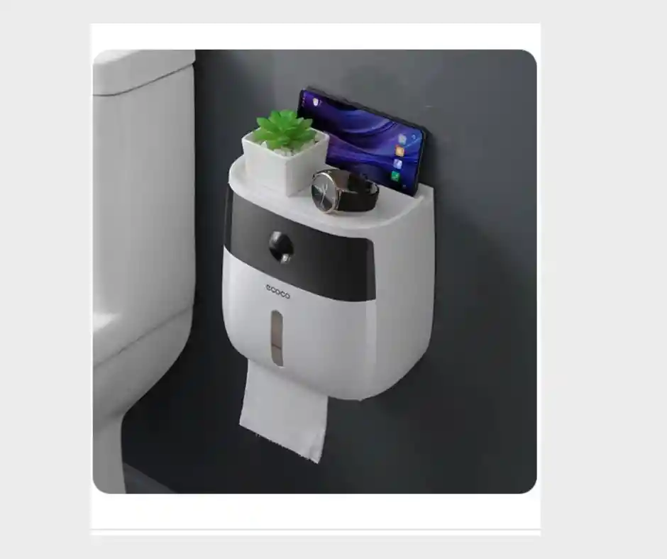 Dispensador De Papel Higienico Color Negro