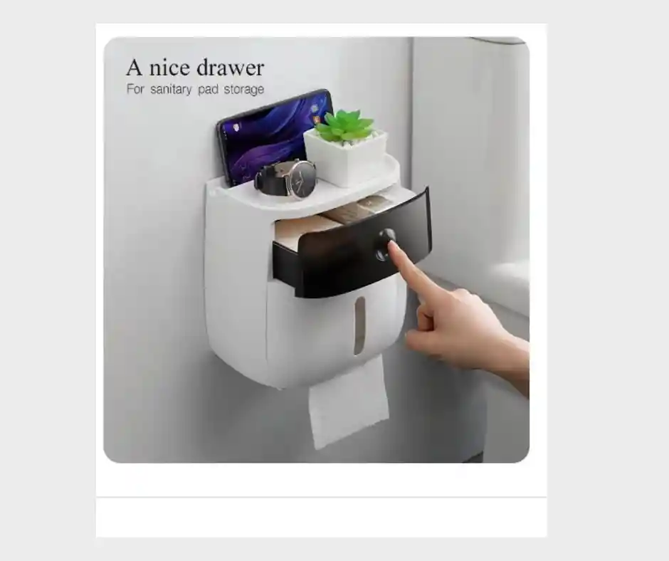 Dispensador De Papel Higienico Color Negro