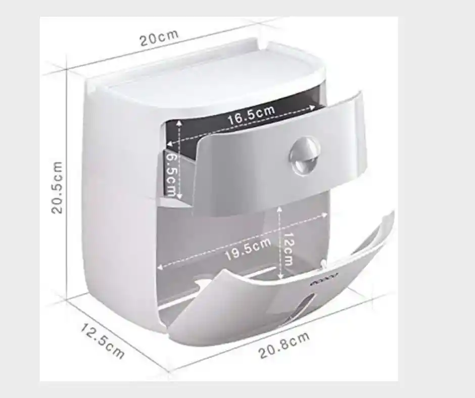 Dispensador De Papel Higienico Color Negro
