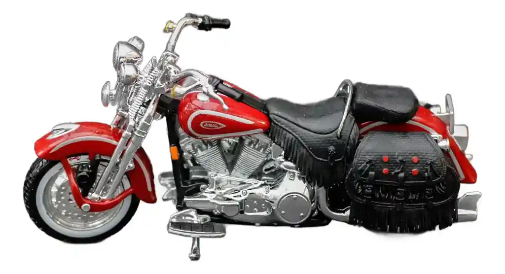Moto Coleccionable Escala 1/18 Harley Davidson Flsts Heritage