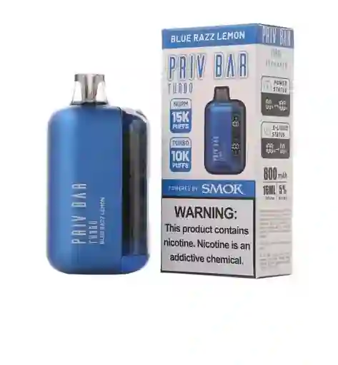 Priv Bar Vape - Blue Razz Lemon - 10,000-15,000 Puffs 5%