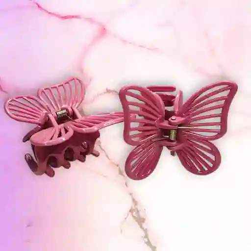 Caiman De Mariposa Rosado (par)