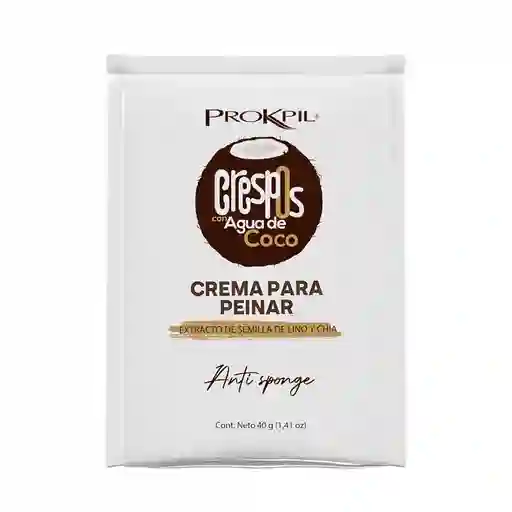 Crema Para Peinar Crespos Con Agua De Coco - X40 Gr Prokpil