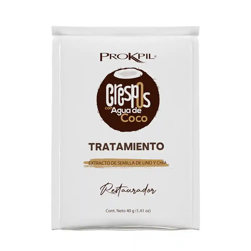 Tratamiento Crespos Con Agua De Coco - X40 Gr Prokpil