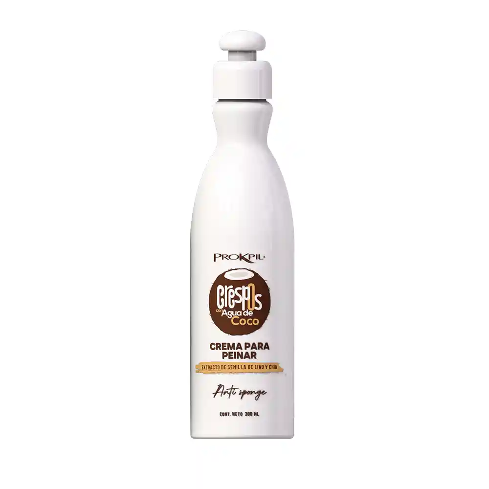 Crema Para Peinar Crespos Con Agua De Coco - X300 Ml Prokpil