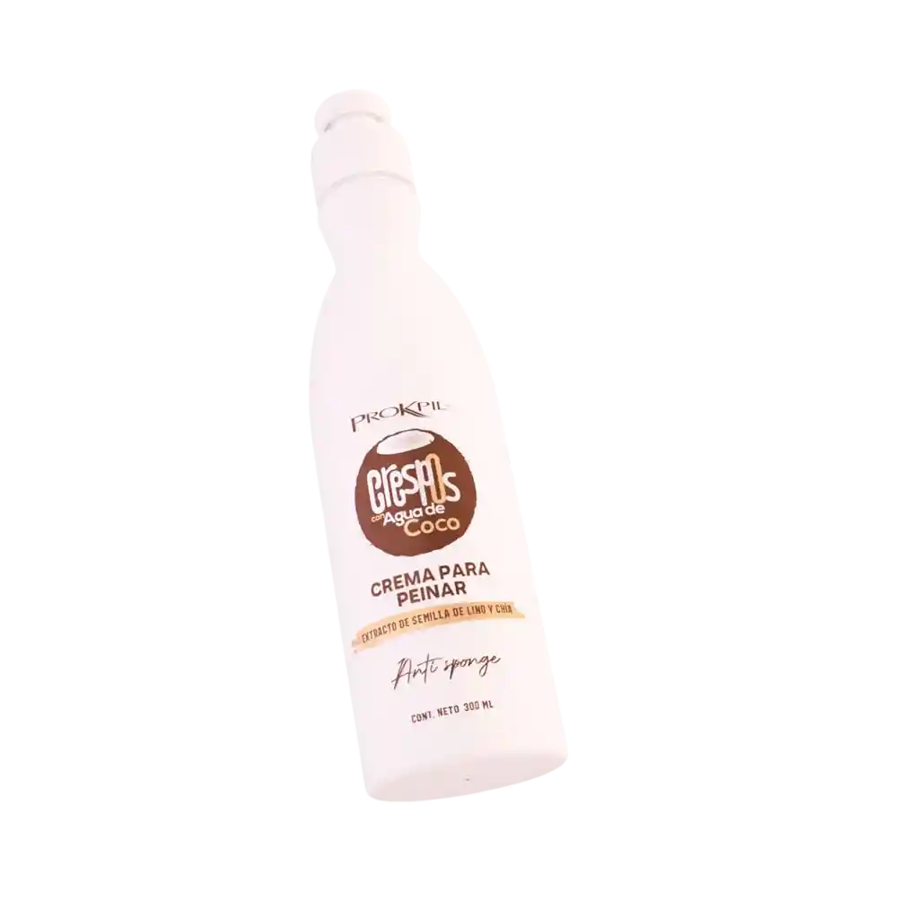 Crema Para Peinar Crespos Con Agua De Coco - X300 Ml Prokpil
