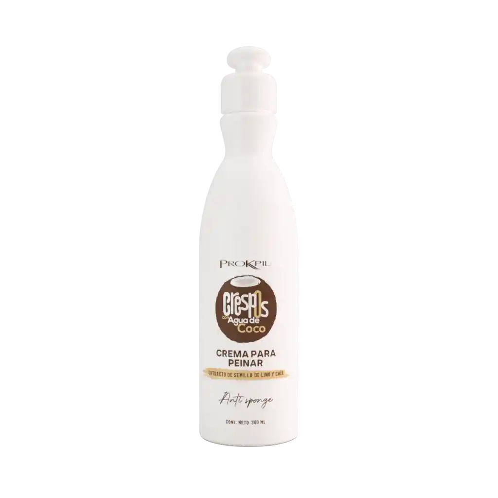 Crema Para Peinar Crespos Con Agua De Coco - X300 Ml Prokpil