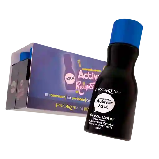 Tratamiento Activar Azul Gotas De Color - X25 Ml Prokpil