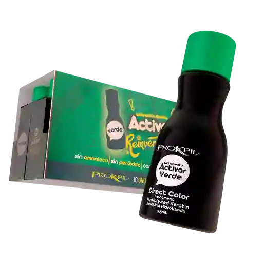 Tratamiento Activar Verde Gotas De Color - X25 Ml Prokpil