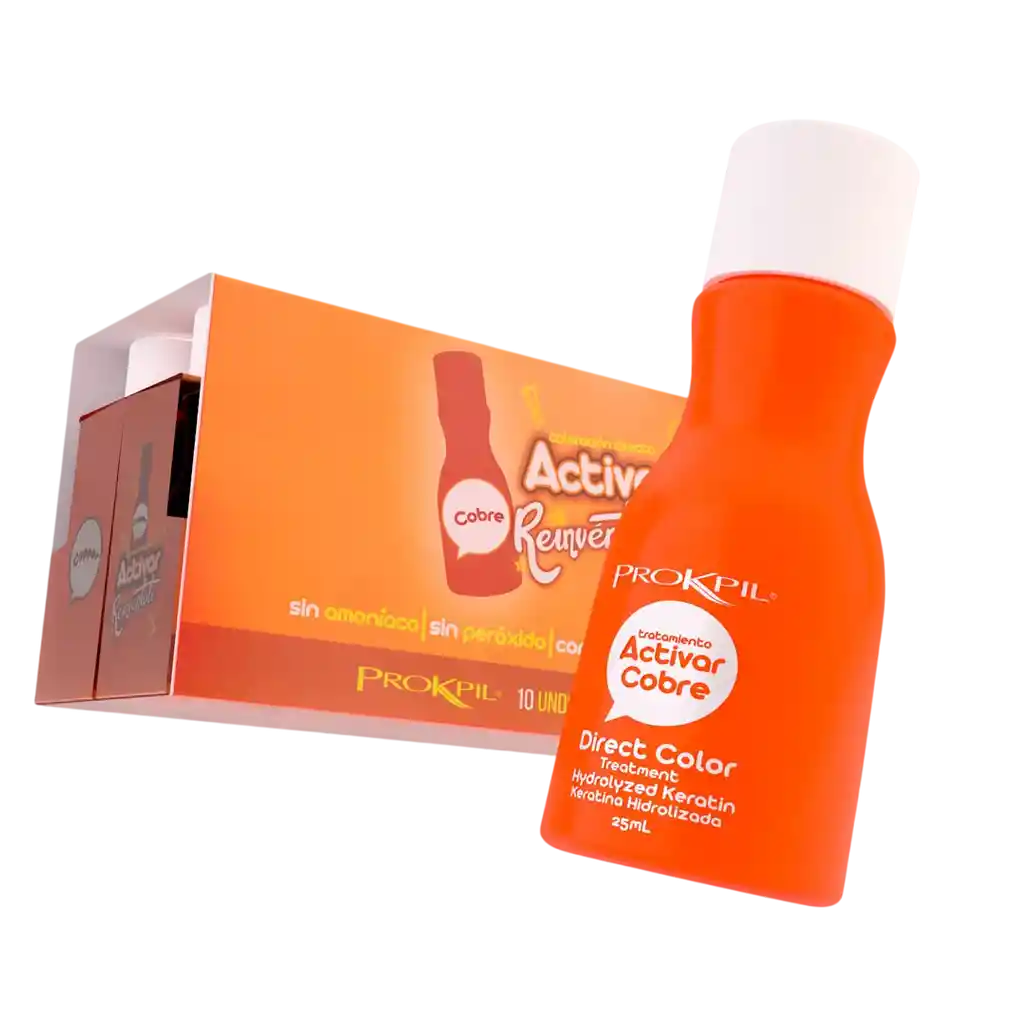 Tratamiento Activar Cobre Gotas De Color - X25 Ml Prokpil