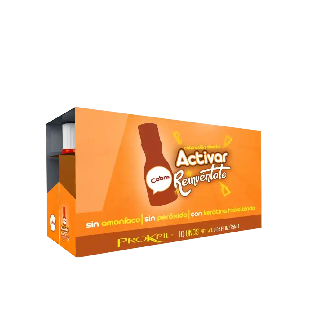 Tratamiento Activar Cobre Gotas De Color - X25 Ml Prokpil