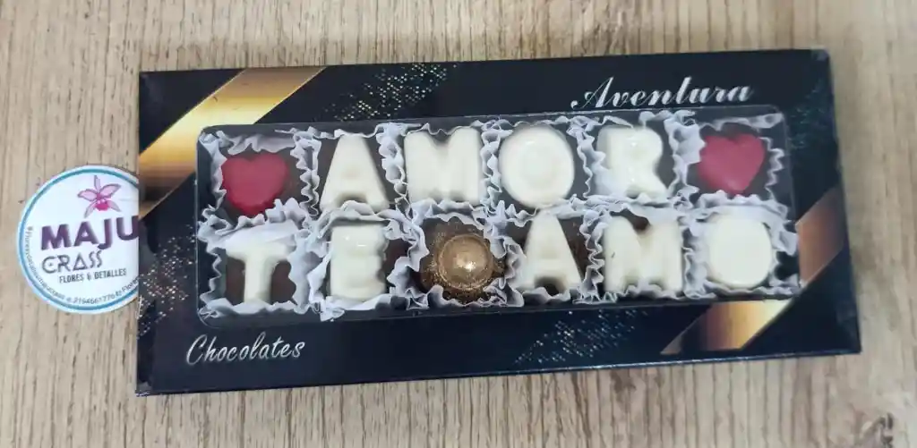 Chocolate Con Mensaje Amor Te Amo