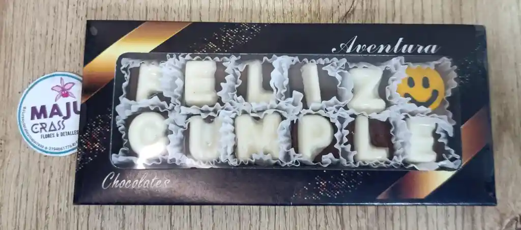 Chocolate Con Mensaje Feliz Cumple