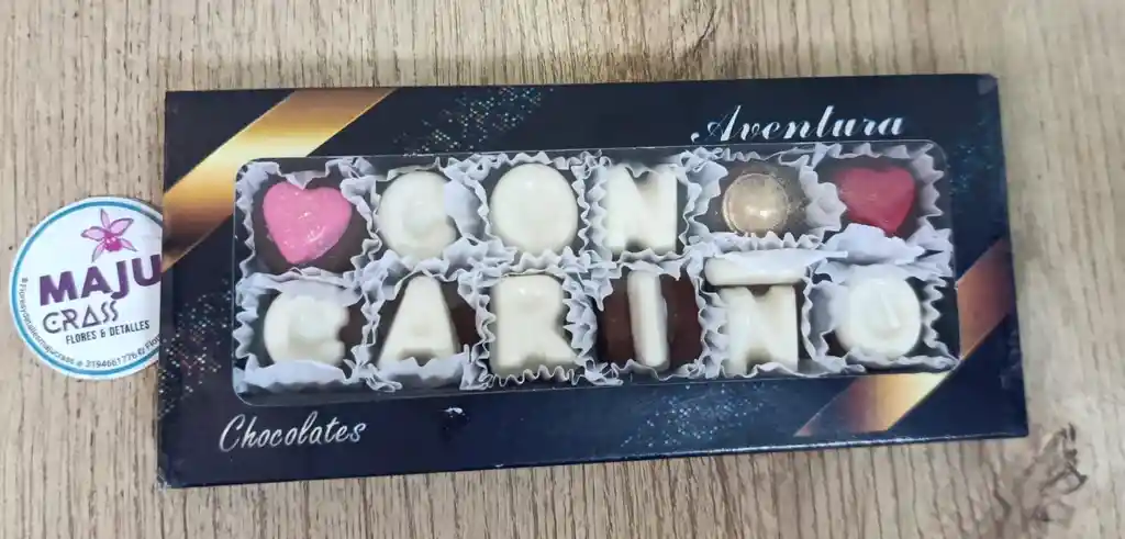 Chocolate Con Mensaje Con Cariño