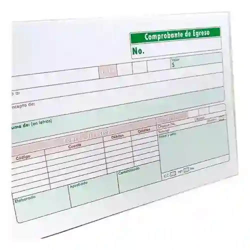 Comprobante De Egreso (talonario)
