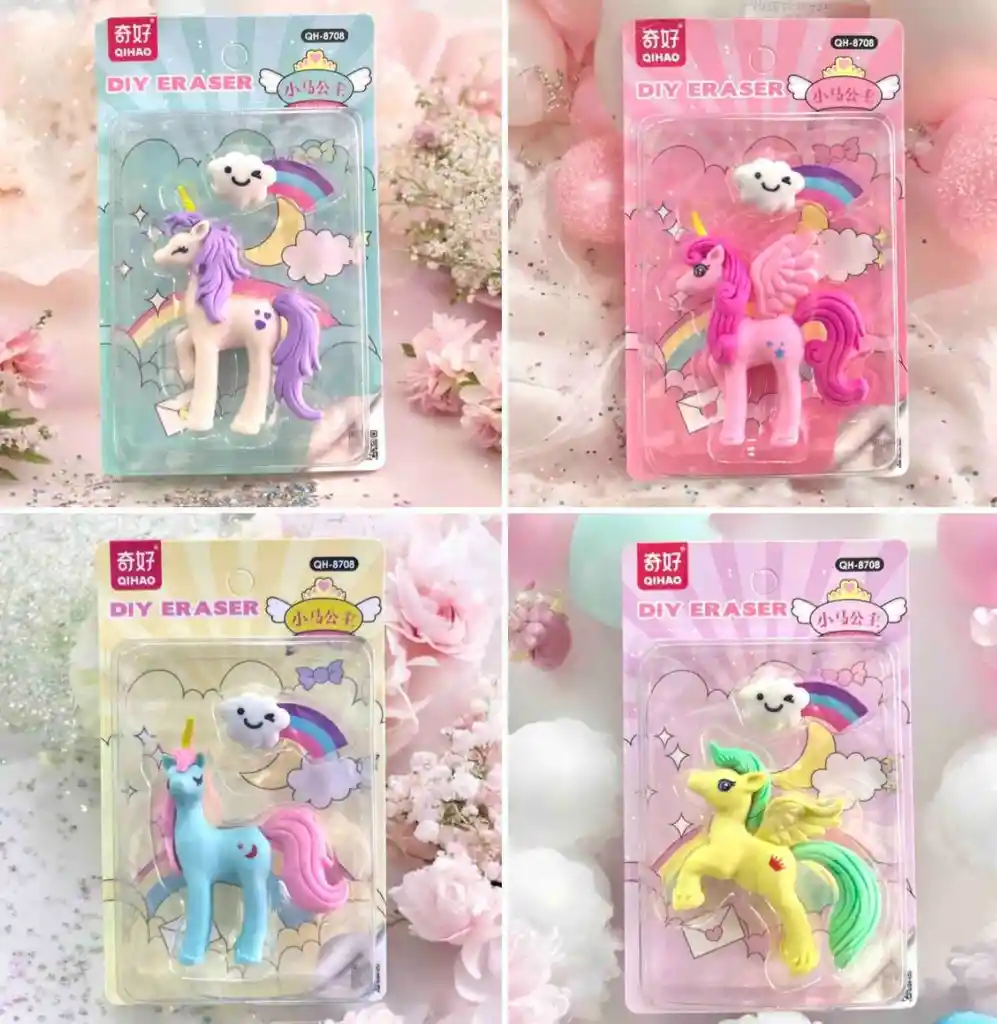 Borrador Unicornio Papelería Kawaii