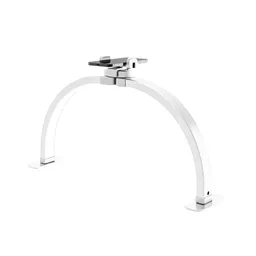 Lámpara Luz Media Luna Mesa Spa Estética Uñas Con Soporte Celular Plegable Blanca Innovo Beauty