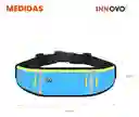 Bolso Canguro Riñonera Deportivo Para Gym Ejercicio Impermeable Azul Innovo Fit