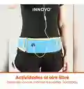 Bolso Canguro Riñonera Deportivo Para Gym Ejercicio Impermeable Azul Innovo Fit