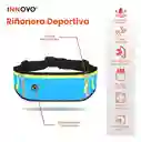 Bolso Canguro Riñonera Deportivo Para Gym Ejercicio Impermeable Azul Innovo Fit