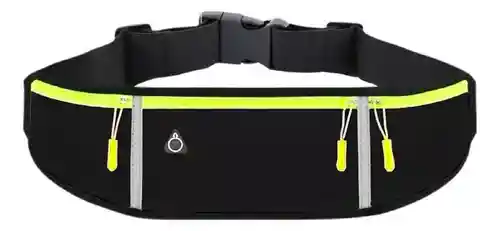 Canguro Riñonera Impermeable Deportivo Ejercicio Negro Bolso Innovo Fit