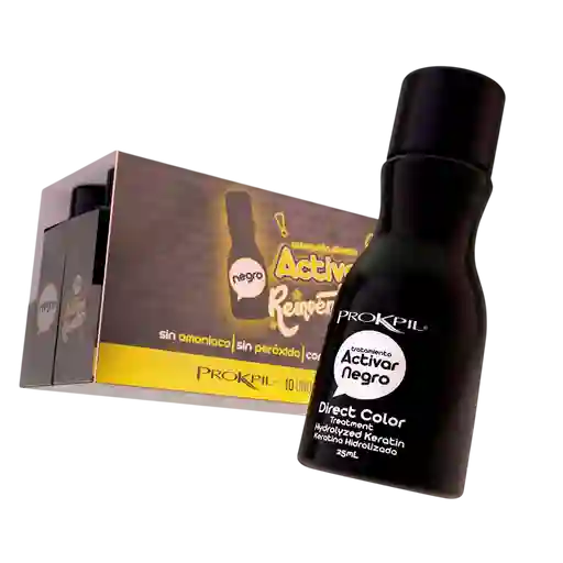 Tratamiento Activar Negro Gotas De Color - X25 Ml Prokpil