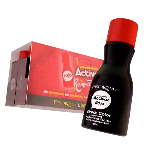 Tratamiento Activar Rojo Gotas De Color - X25 Ml Prokpil