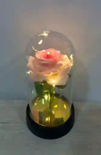 Flor Eterna De Cristal Con Luz Artificial