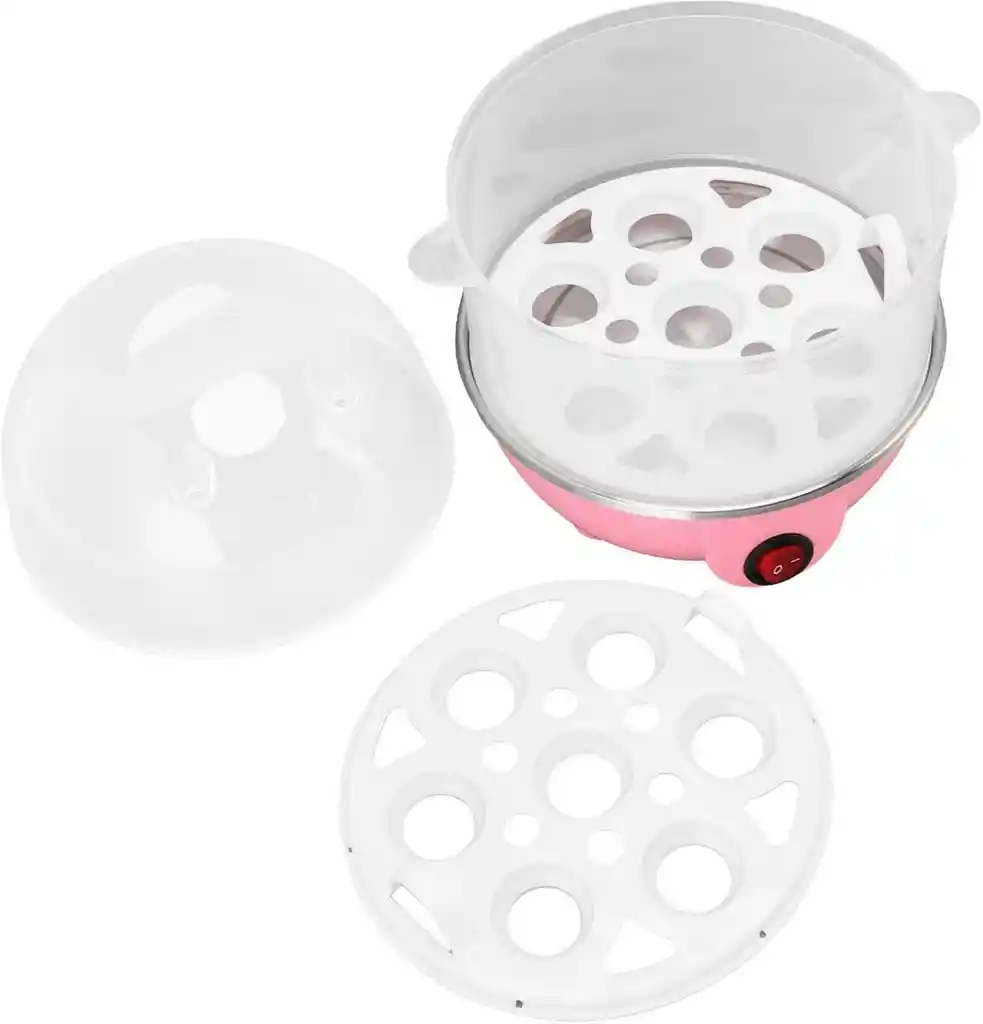 2 En 1 Vaporera De Verduras Y Hervidor De Huevos Portatil