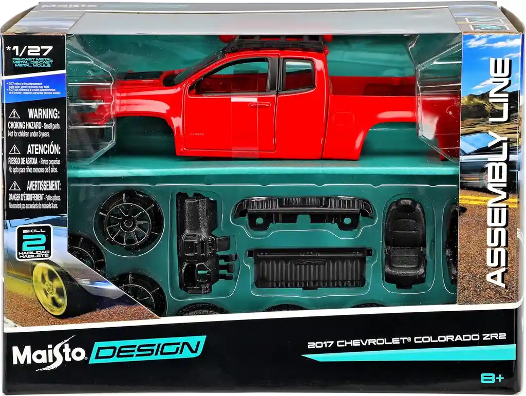 Carro Para Ensamblar Chevrolet Colorado Zr2 Escala 1/27 Maisto