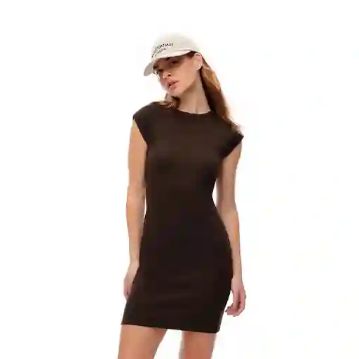 Vestido Corto Manga Corta en Algodón Femenino Lela Gef Talla M