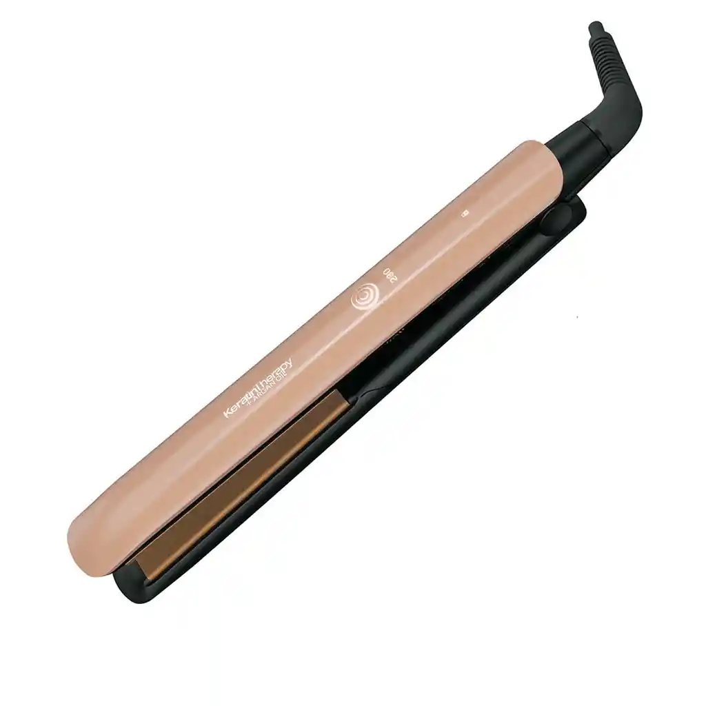 Plancha Para Cabello Keratina Y Aceite Argan Control Termico