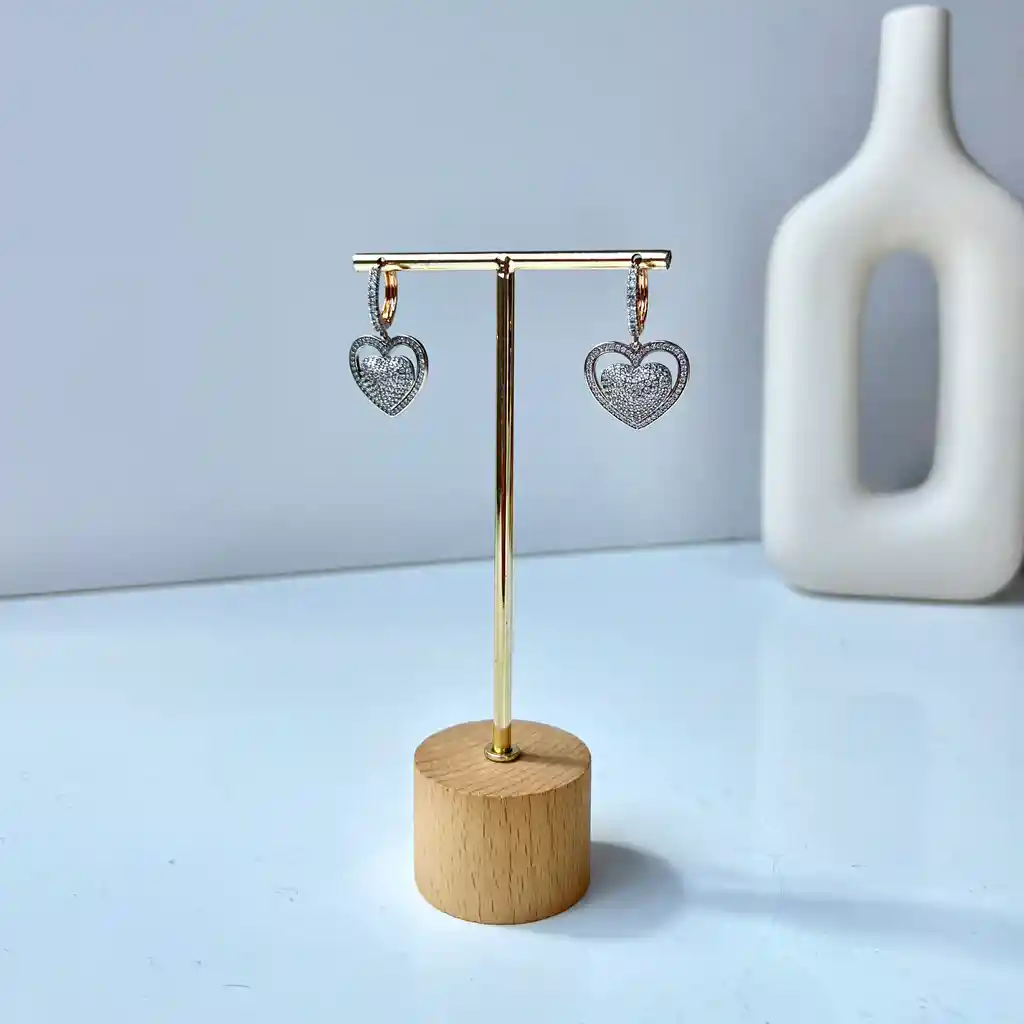 Aretes Aurora Del Corazón