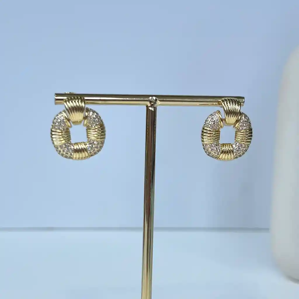 Aretes Eco Dorado