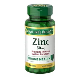 Nature's Bounty Zinc 50mg 100 Capsulas