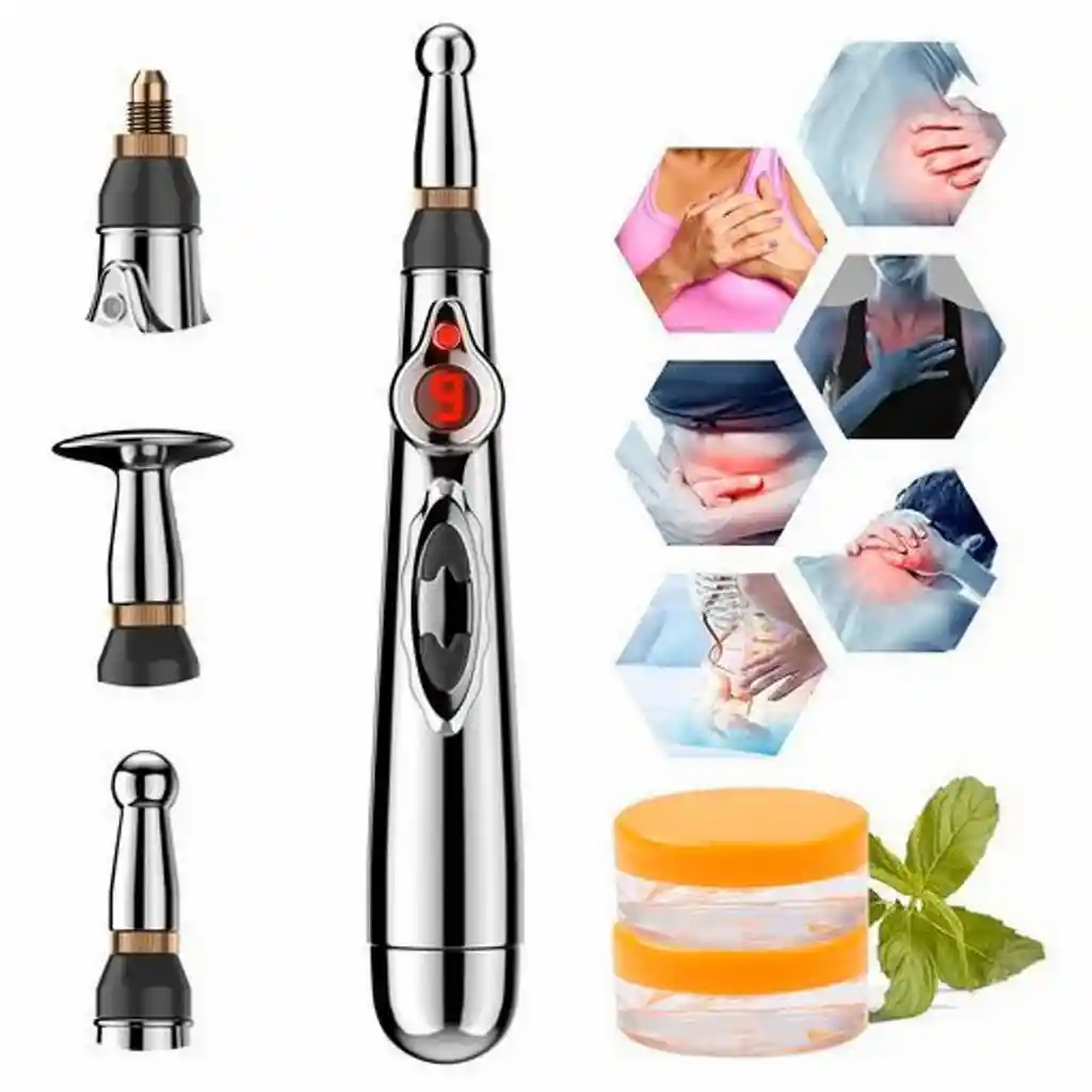 Pluma De Acupuntura Masajeadora Electroestimulación Portatil
