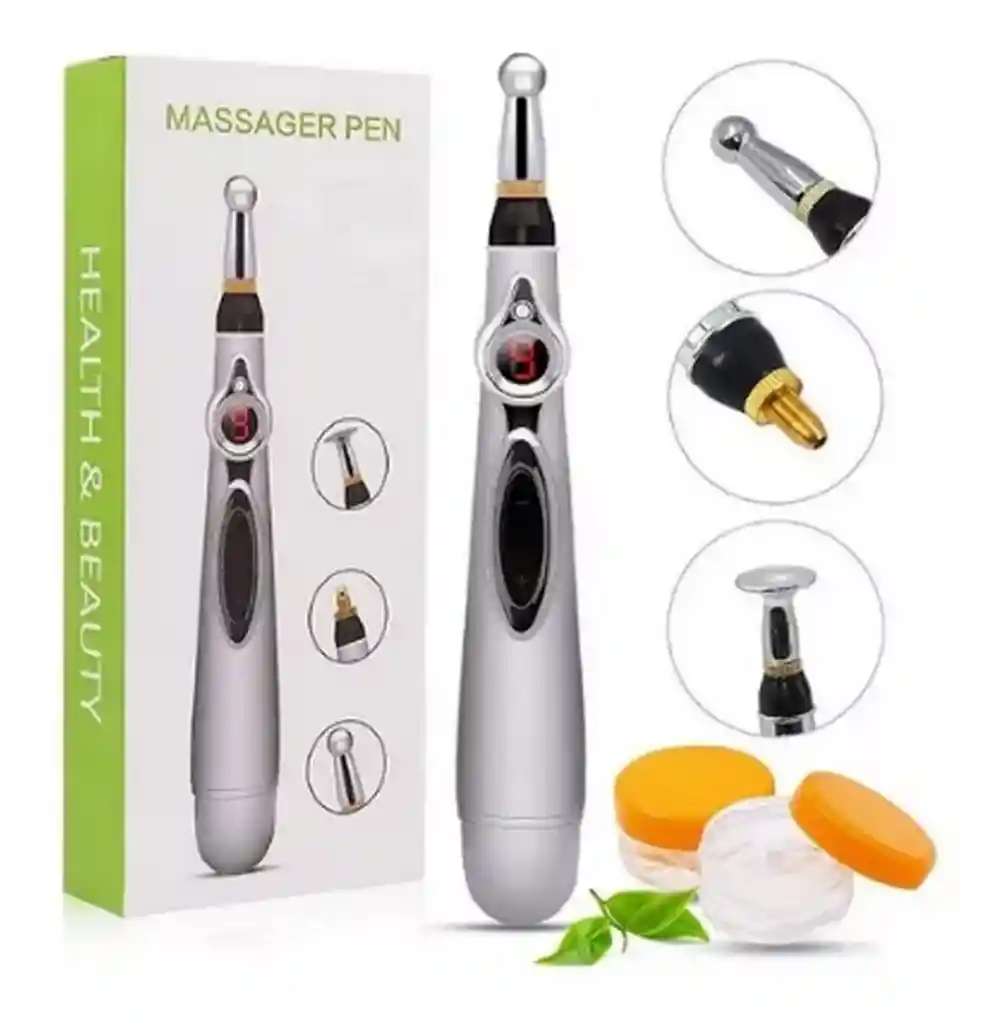 Pluma De Acupuntura Masajeadora Electroestimulación Portatil