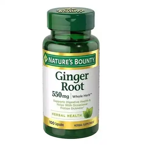 Natire's Bounty Ginger Root 550 Mg 100 Capsules