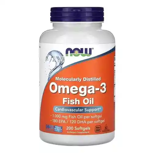 Now Fish Oil Omega 3 - 200 Cápsulas