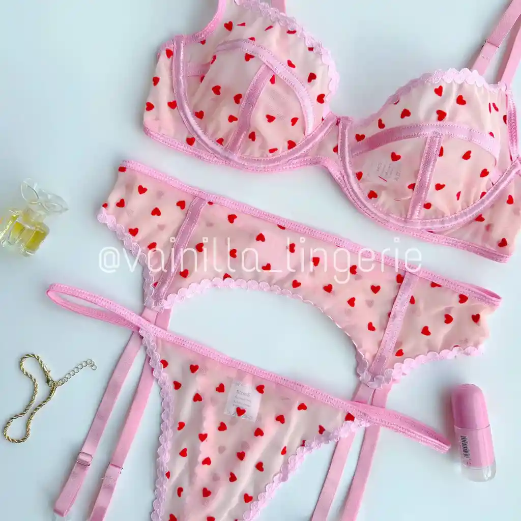 Set Amour Rosado Talla S