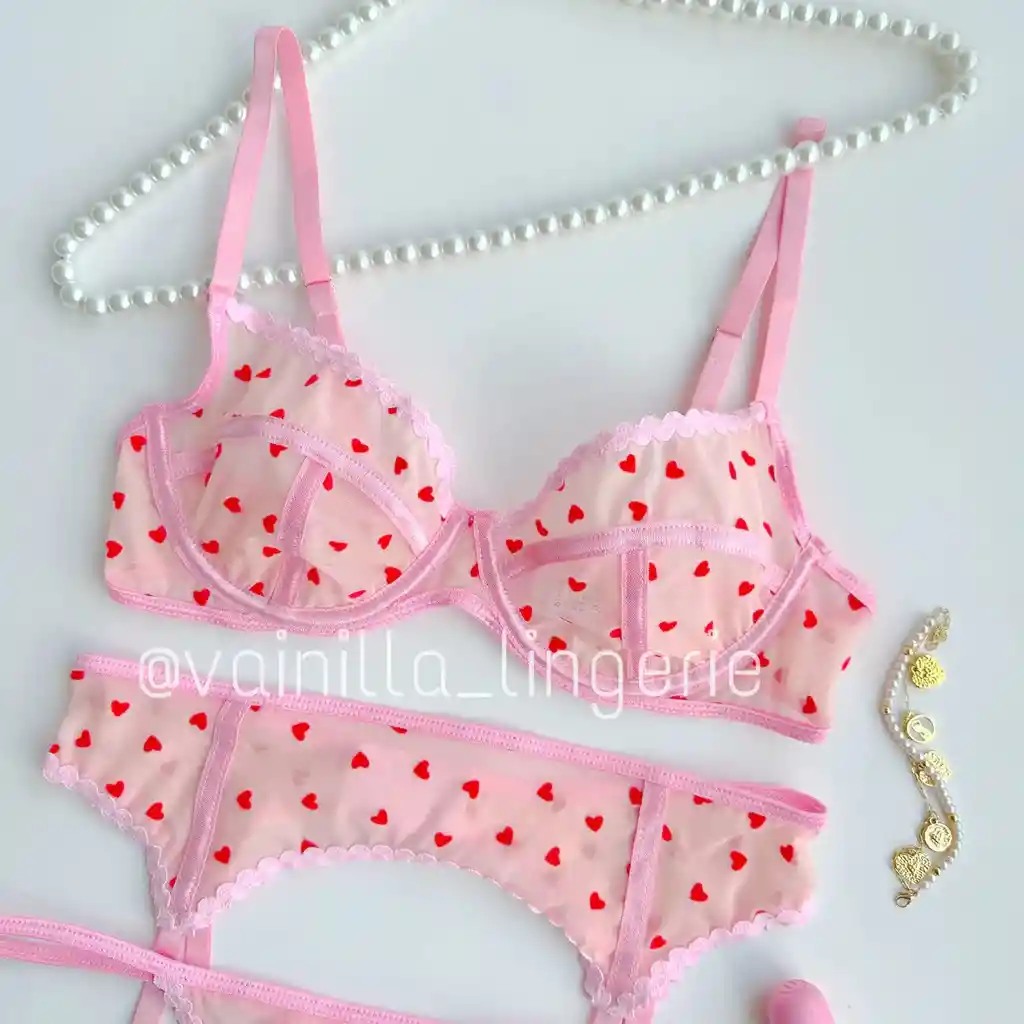 Set Amour Rosado Talla S