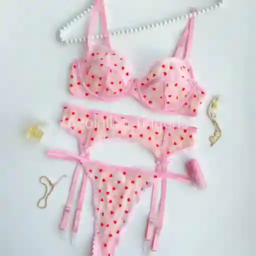 Set Amour Rosado Talla S
