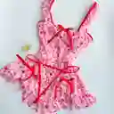 Set Kitty Rosado Con Hilo Talla S